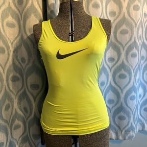Nike Pro Yellow Tank Top